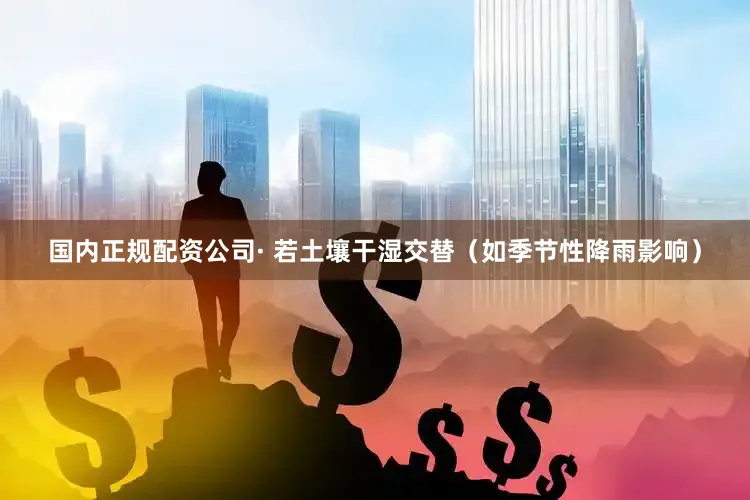 国内正规配资公司· 若土壤干湿交替（如季节性降雨影响）